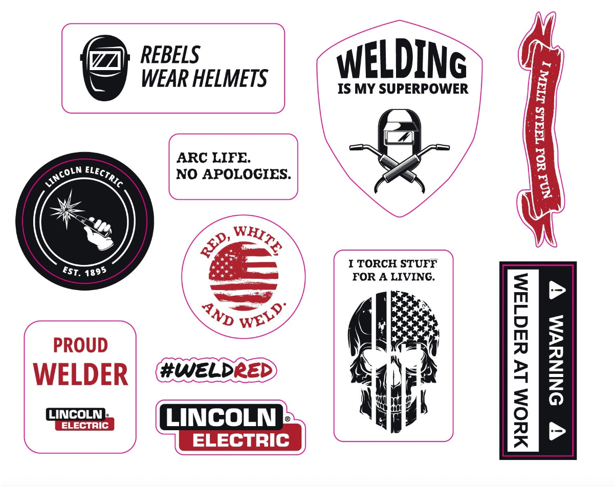 Lincoln Electric Sticker Sheet - Weld Life