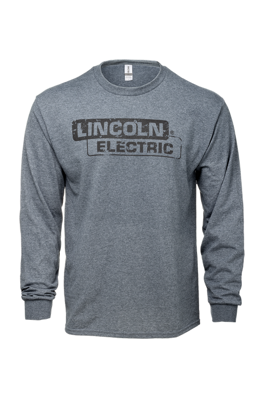 Lincoln Electric Gildan Grunge Long Sleeve T-Shirt (Dark Grey)