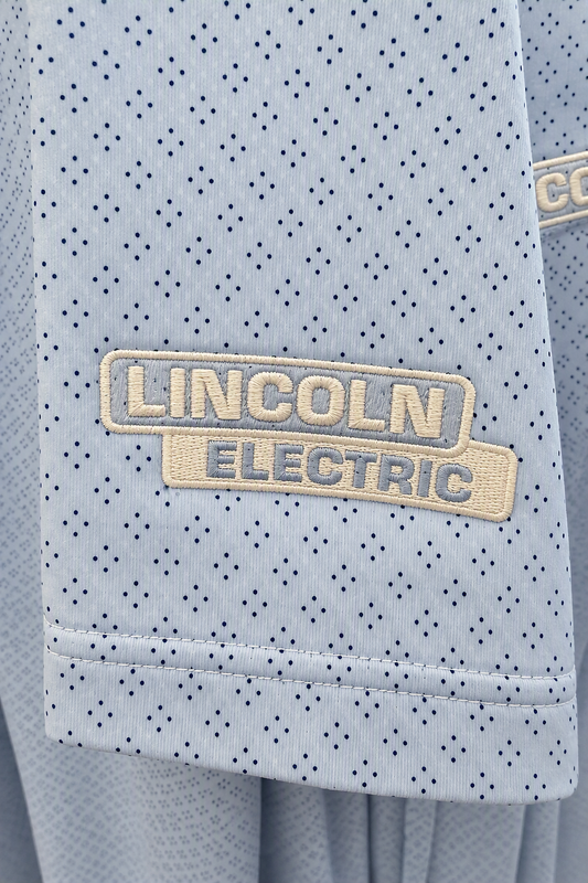 Lincoln Electric + Adidas® Men's Diamond Polo, Pale Blue
