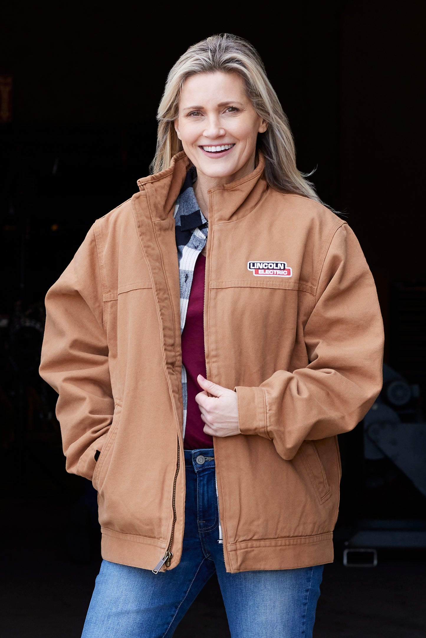 Cornerstone® Unisex Washed Duck Cloth Flannel-Lined Work Jacket