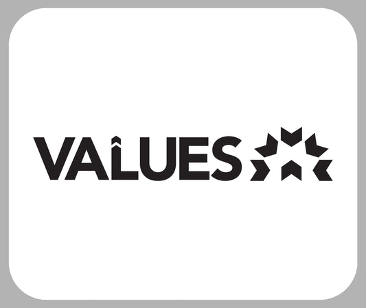Values Mouse Pad, White