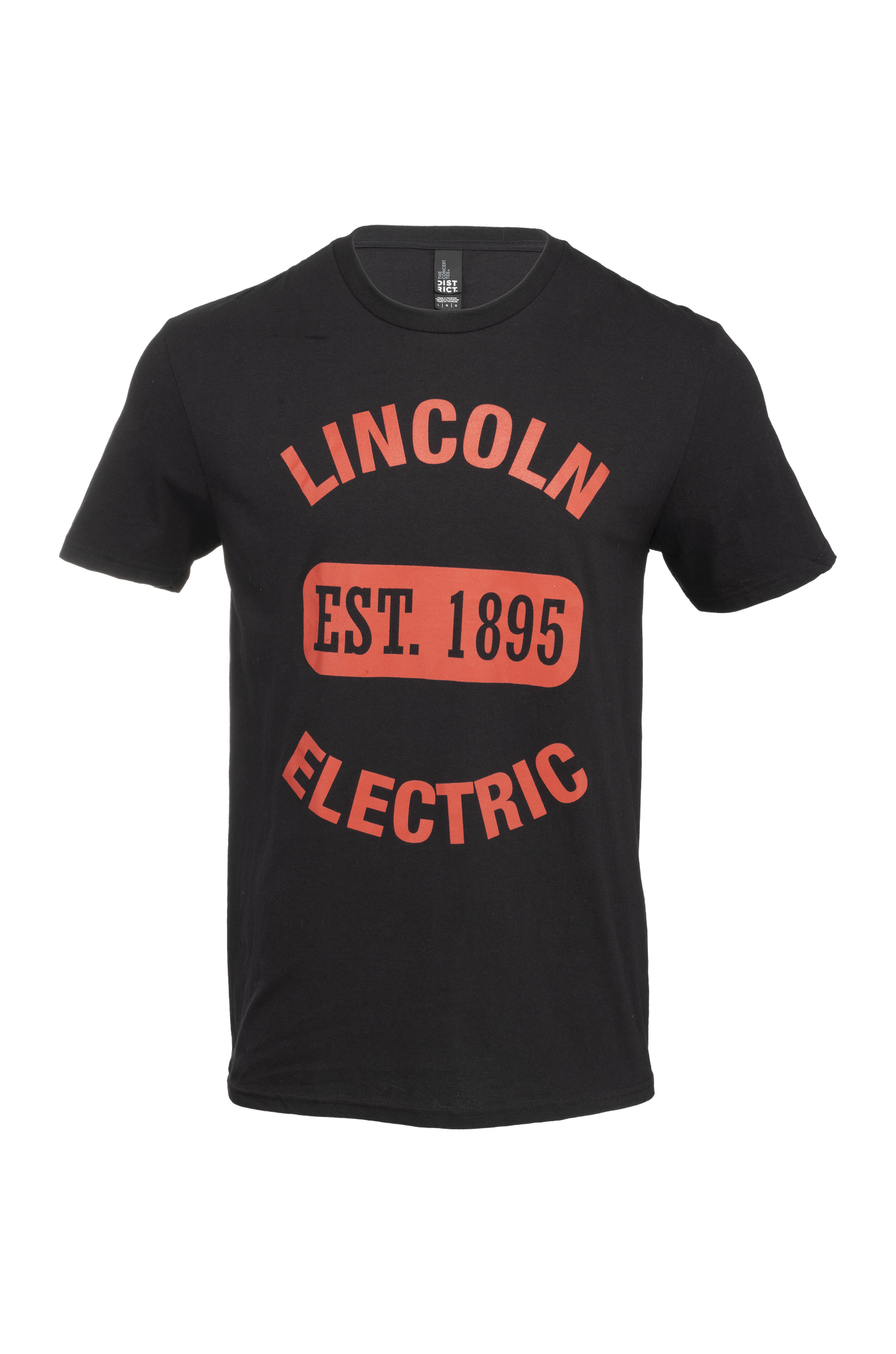 Est 1895 Black T Shirt with Red Lettering