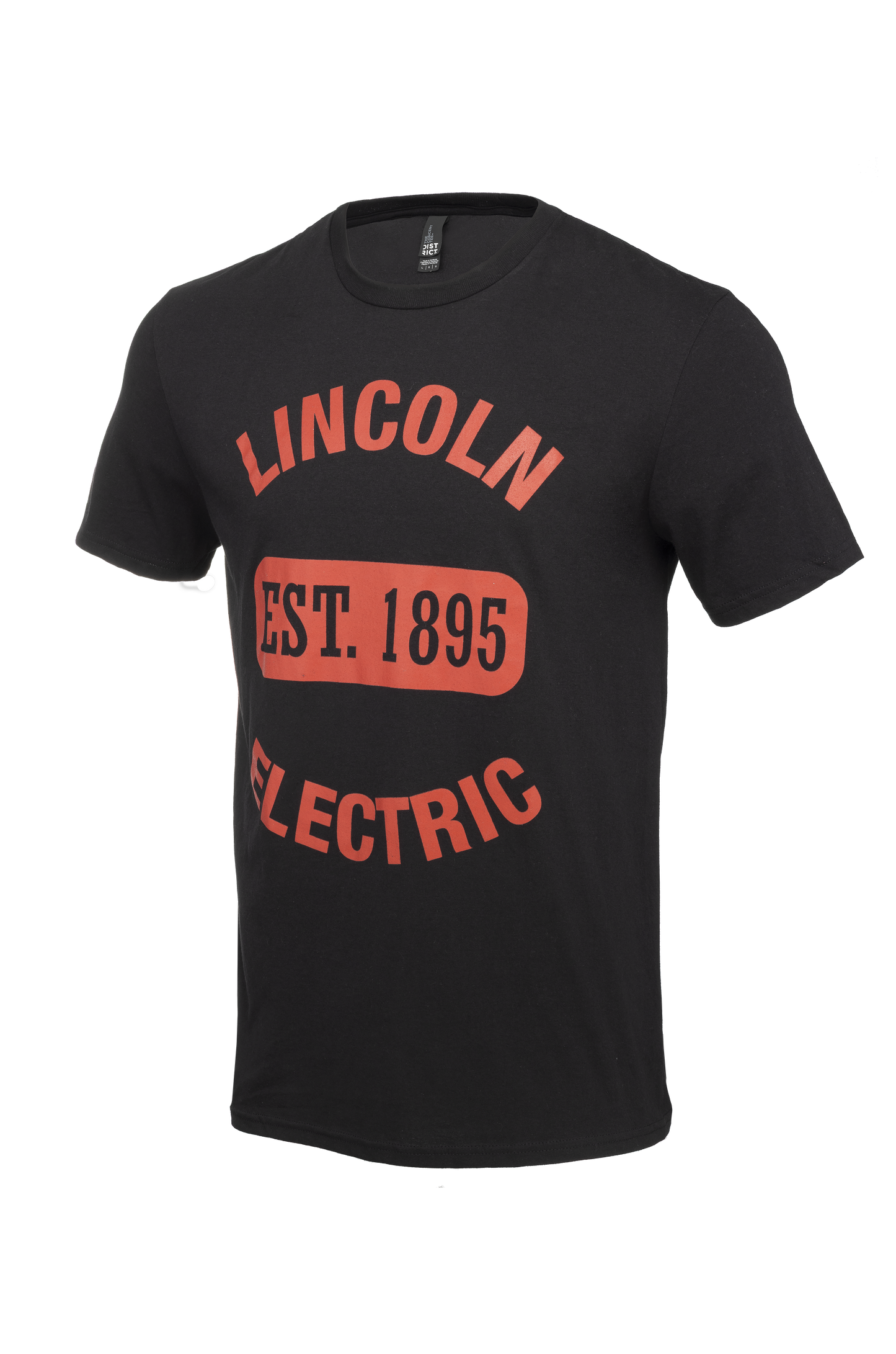 Est 1895 Black T Shirt with Red Lettering