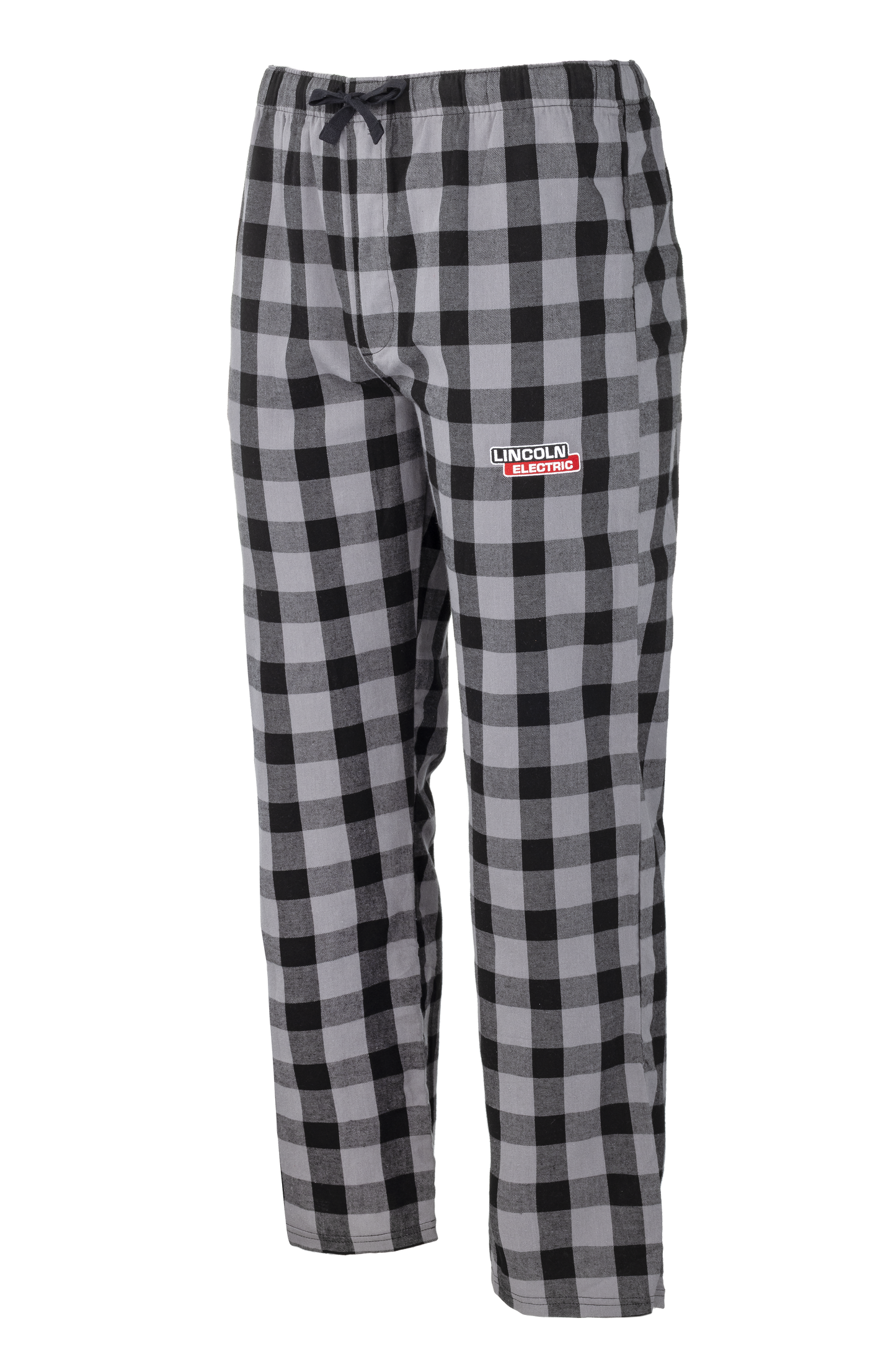 Lincoln Electric Unisex Flannel Pajama Pants (Grey & Black)