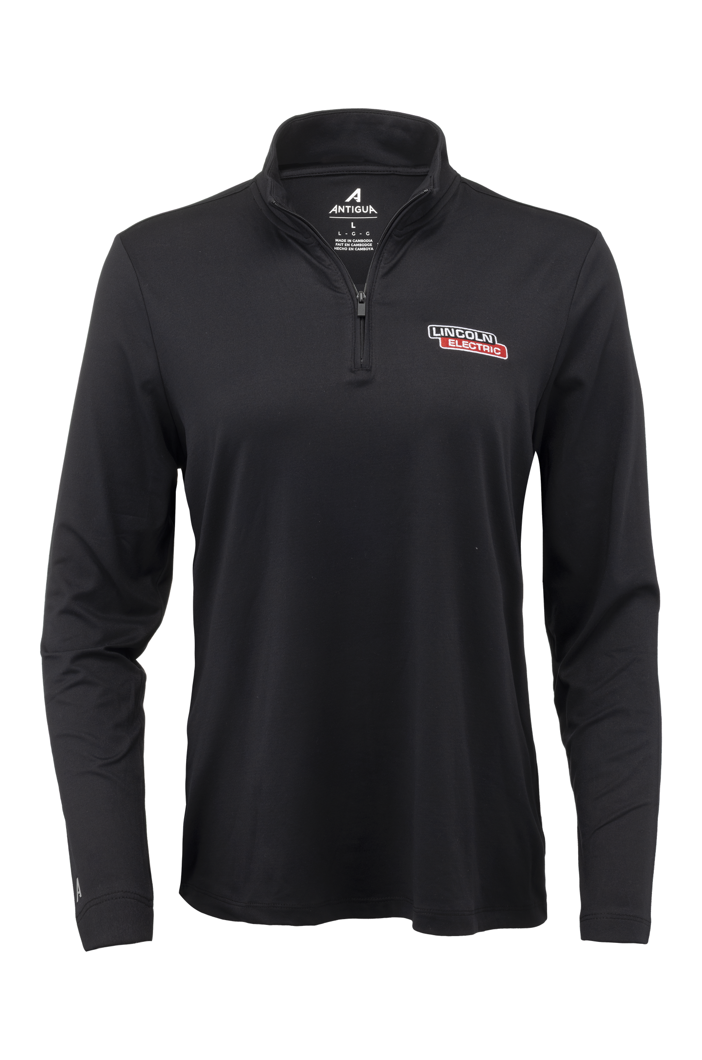 Women's Antigua® 1/4 Zip Pullover, Black