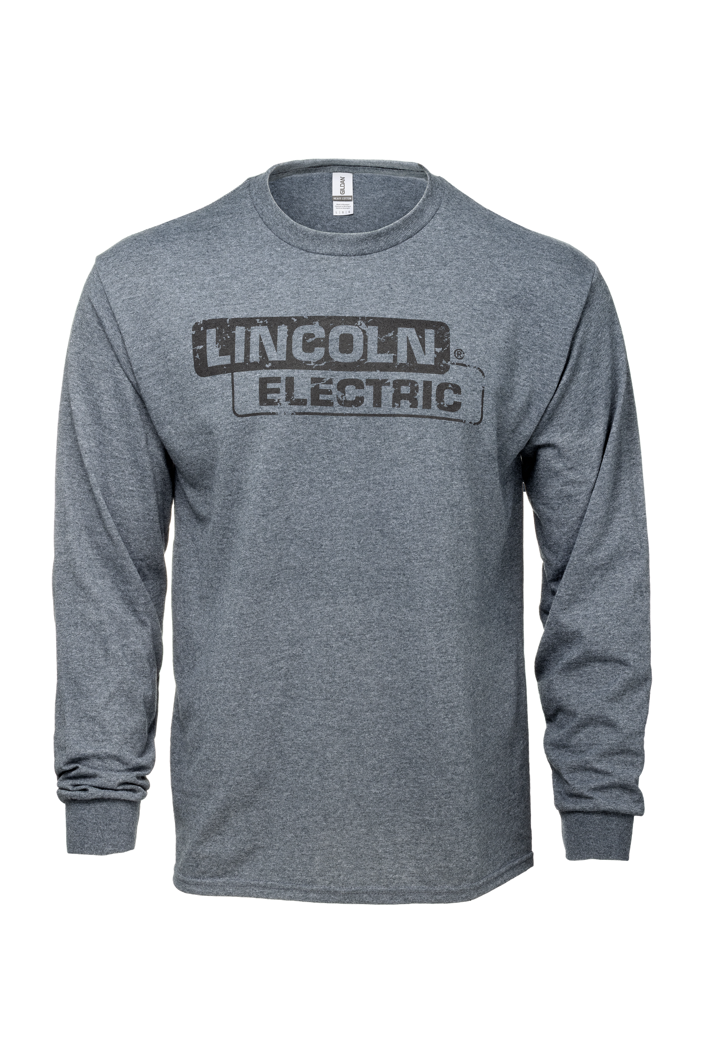 Lincoln Electric Gildan Grunge Long Sleeve T-Shirt (Dark Grey)