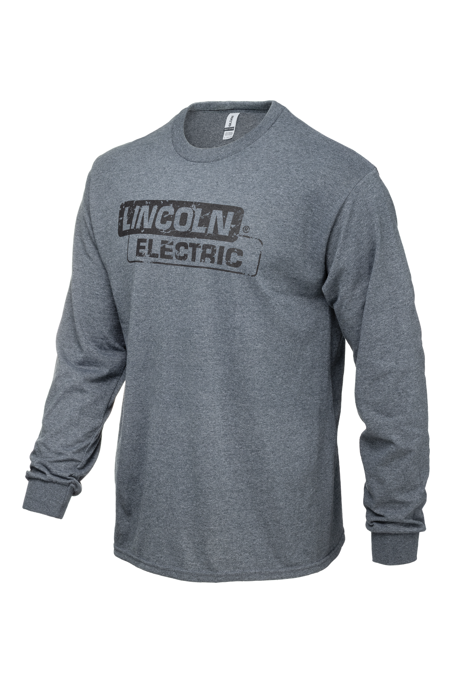 Lincoln Electric Gildan Grunge Long Sleeve T-Shirt (Dark Grey)