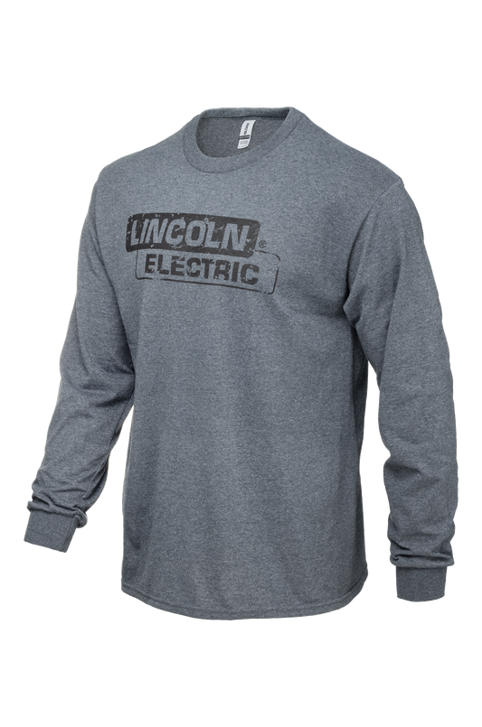 Lincoln Electric Gildan Grunge Long Sleeve T-Shirt (Dark Grey)