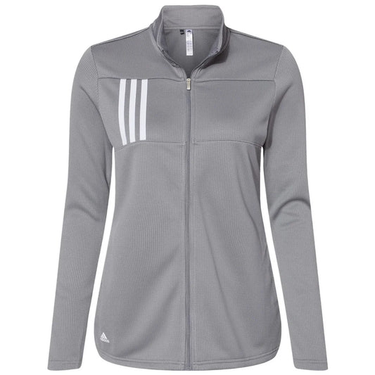 Women's Adidas® 3-Stipes Double Knit Full-Zip