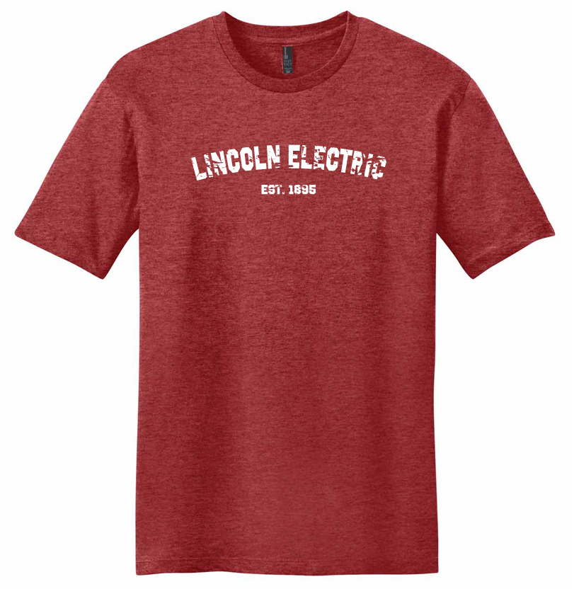Lincoln Heather Distressed Text Logo T-Shirt
