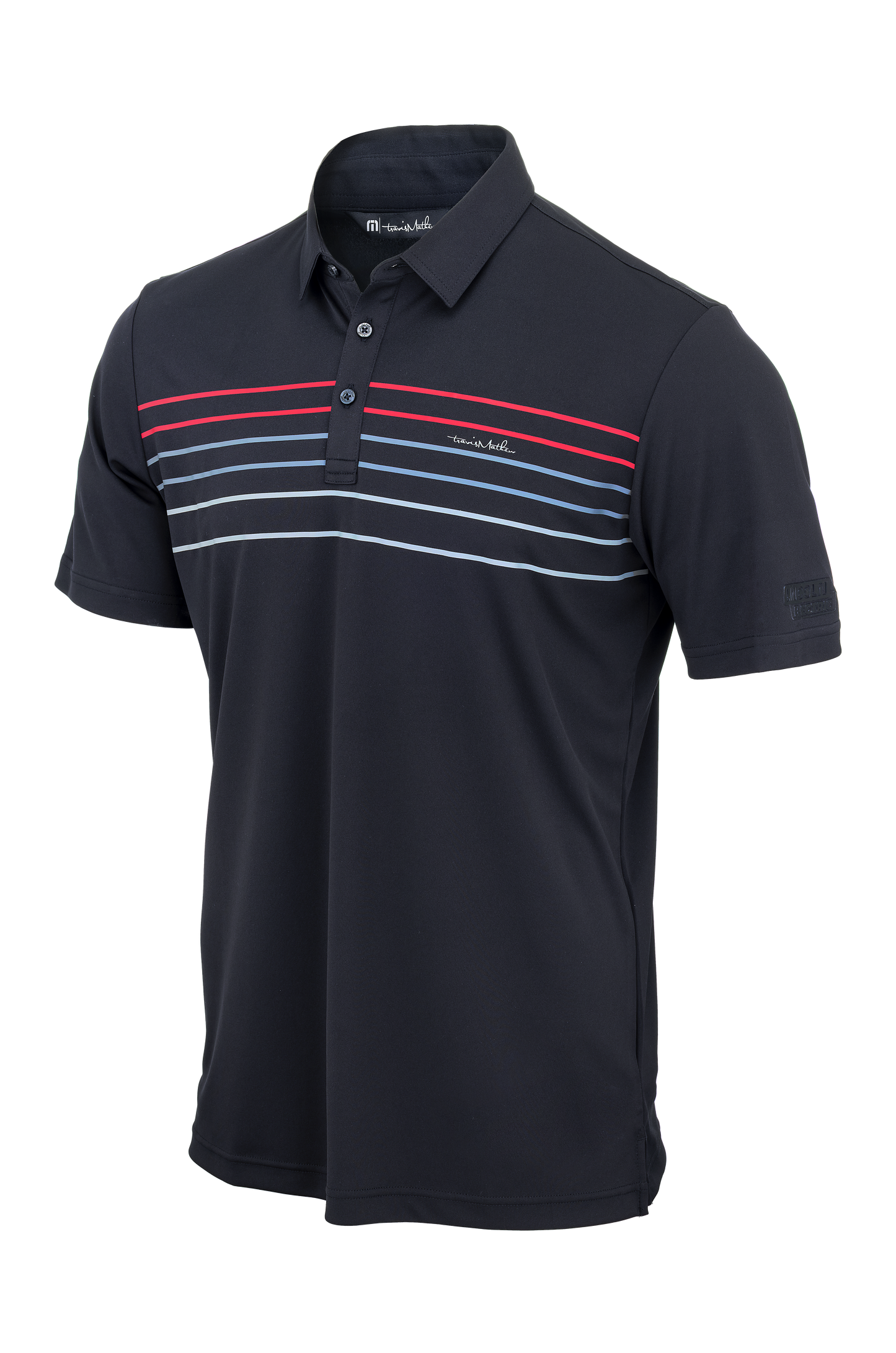 2222 TravisMathew® Coto Performance Chest Stripe Polo