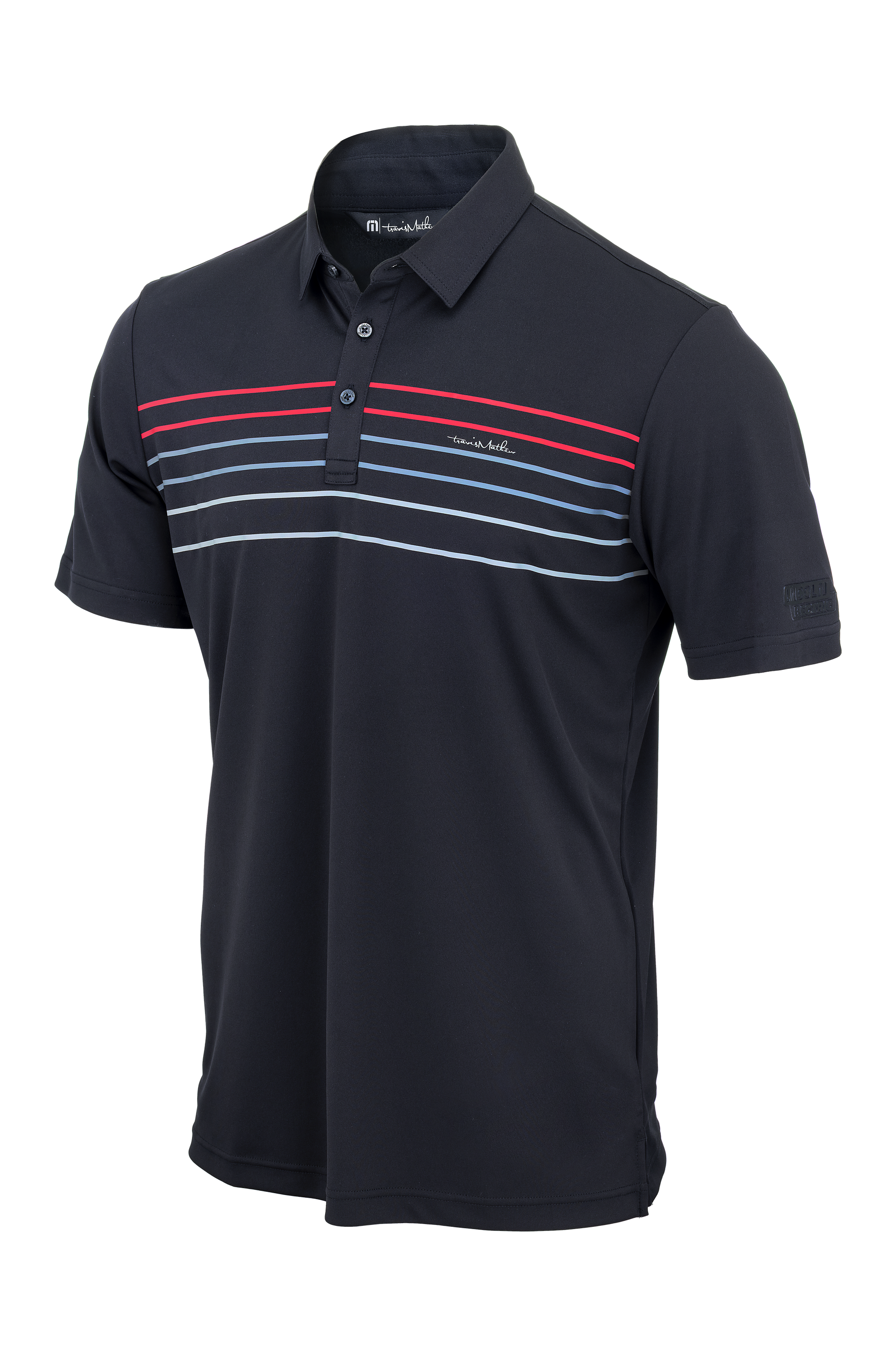 2222 TravisMathew® Coto Performance Chest Stripe Polo