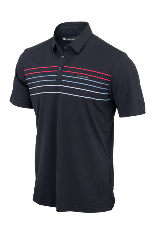2222 TravisMathew® Coto Performance Chest Stripe Polo