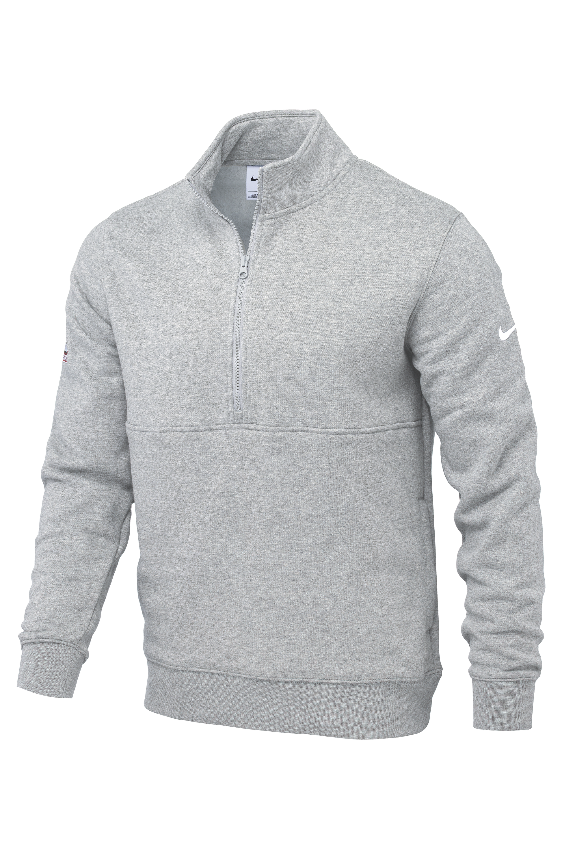 2227 Men's Nike® Club Fleece Sleeve Swoosh 1/2-Zip