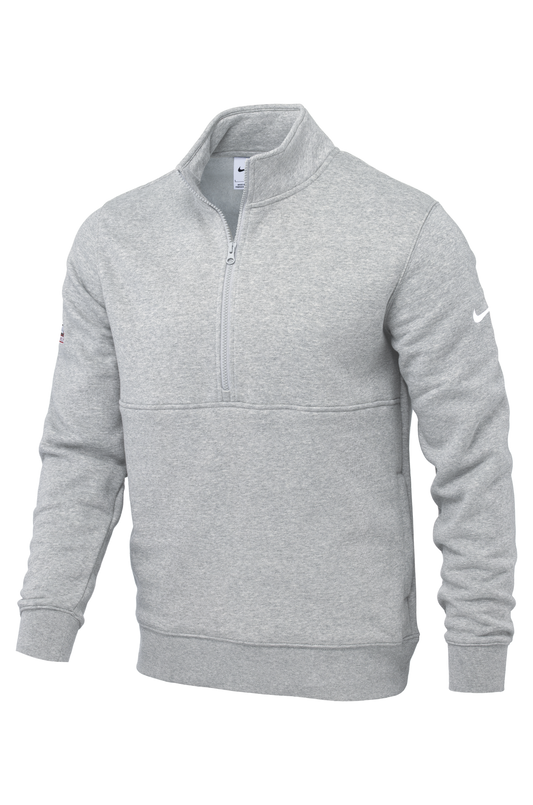 2227 Men's Nike® Club Fleece Sleeve Swoosh 1/2-Zip