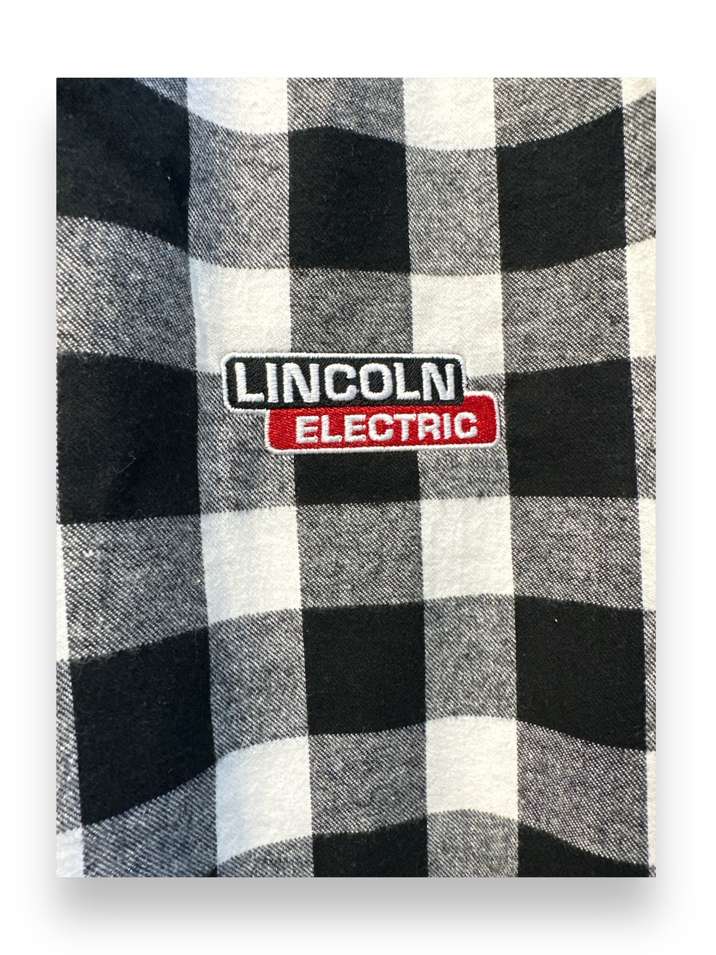 Lincoln Electric Unisex Flannel Pajama Pants (Black & White)