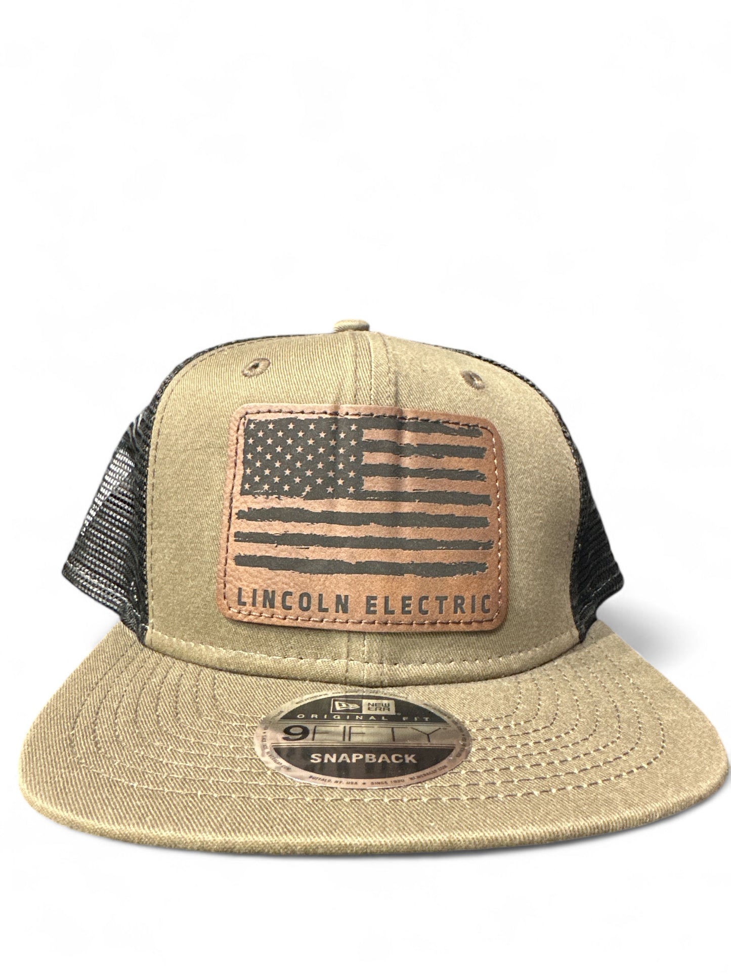 New Era® Green and Black American Flag Patch Hat