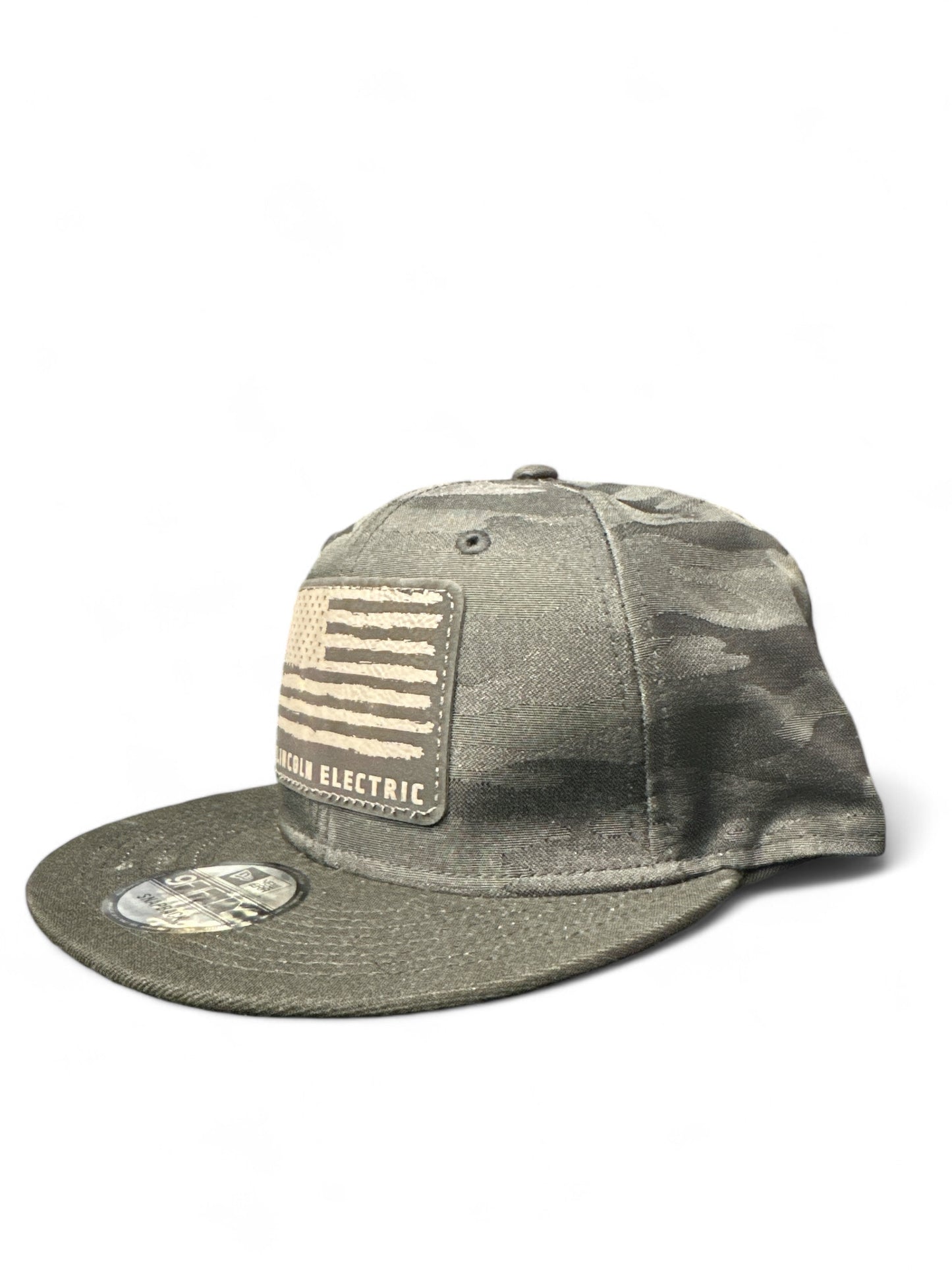 New Era® Black/Black Camo Camo Flat Bill Snapback Cap