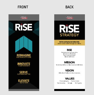 RISE 2-sided 24" x 60" Banner With Stand