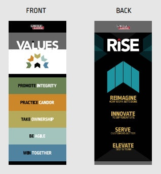 2-sided 24” x 60" Banners with Stands (4 options | Values & RISE Together)