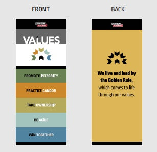 2-sided 24” x 60"  Banners with Stands (5 options | Golden Rule with Values)