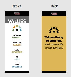 2-sided 24” x 60"  Banners with Stands (5 options | Golden Rule with Values)