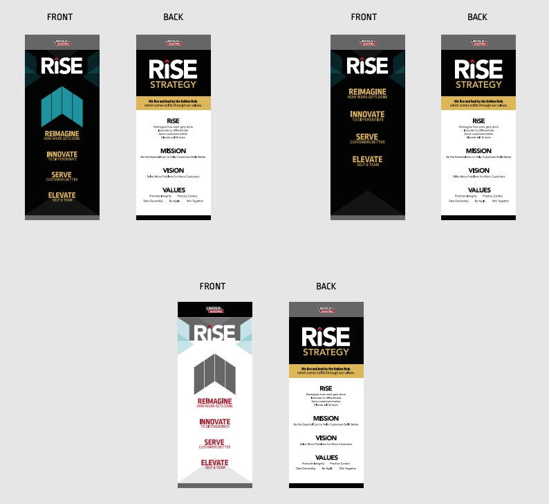 RISE 2-sided 24" x 60" Banner With Stand
