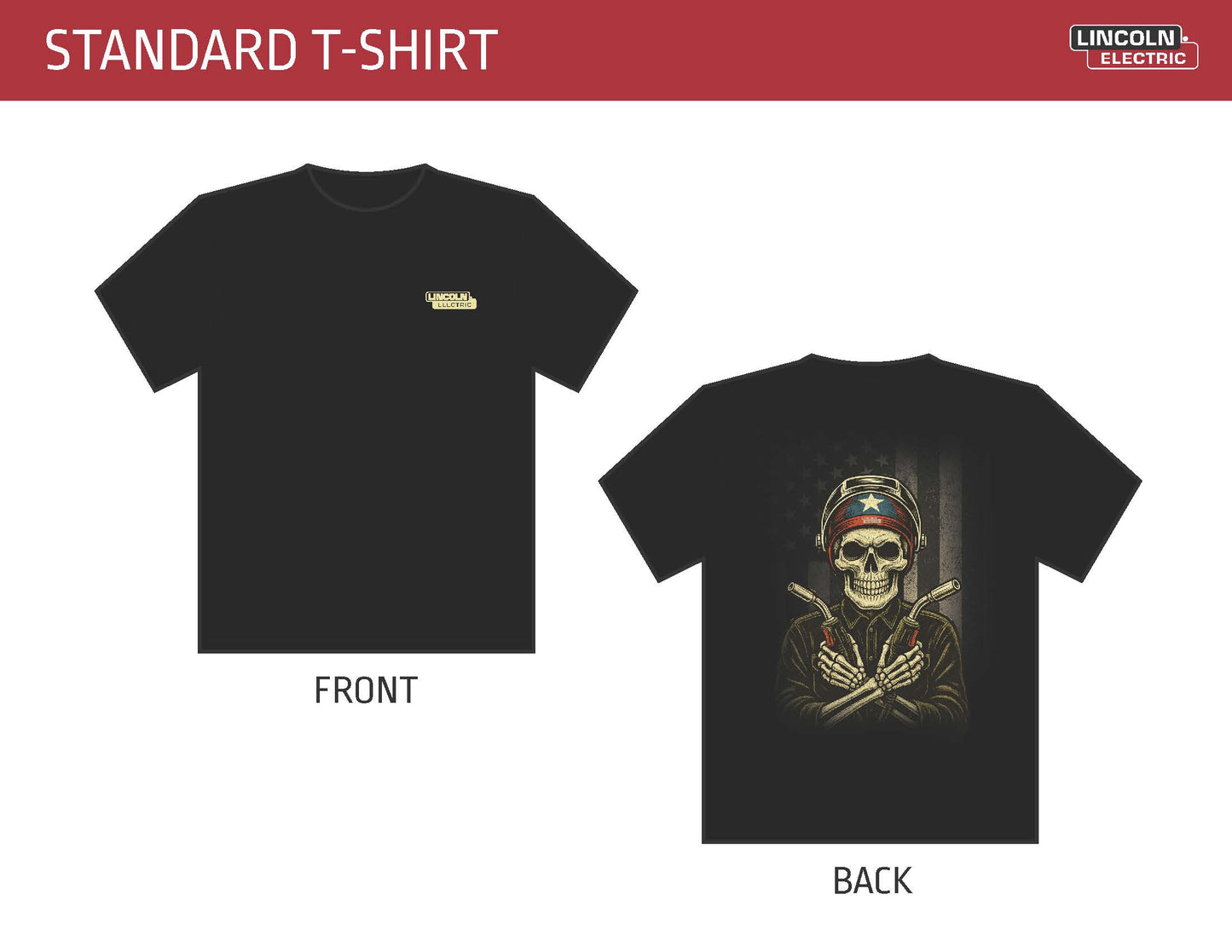 Limited Edition Lincoln Electric Skeleton Welder T-Shirt