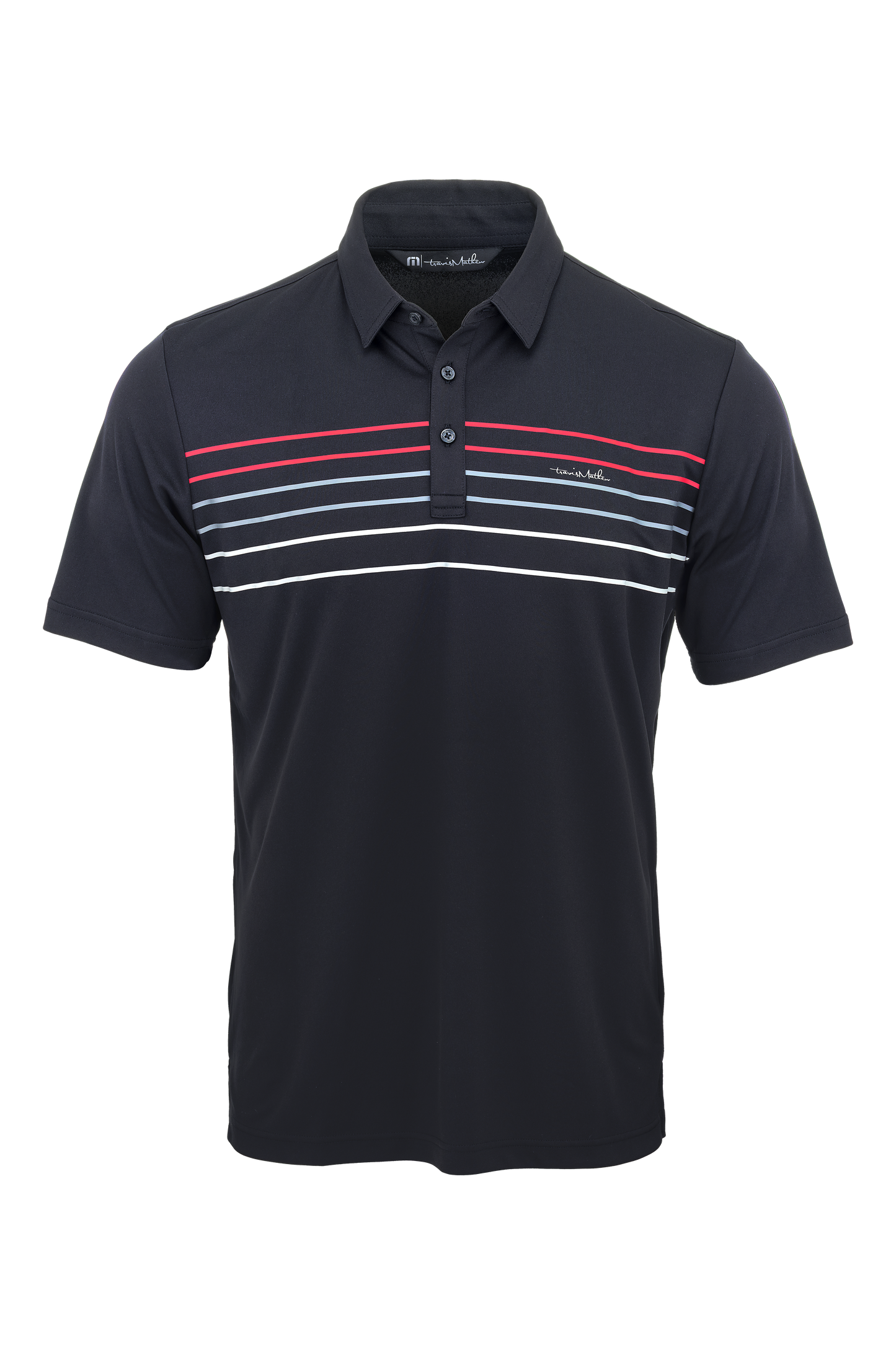 2222 TravisMathew® Coto Performance Chest Stripe Polo