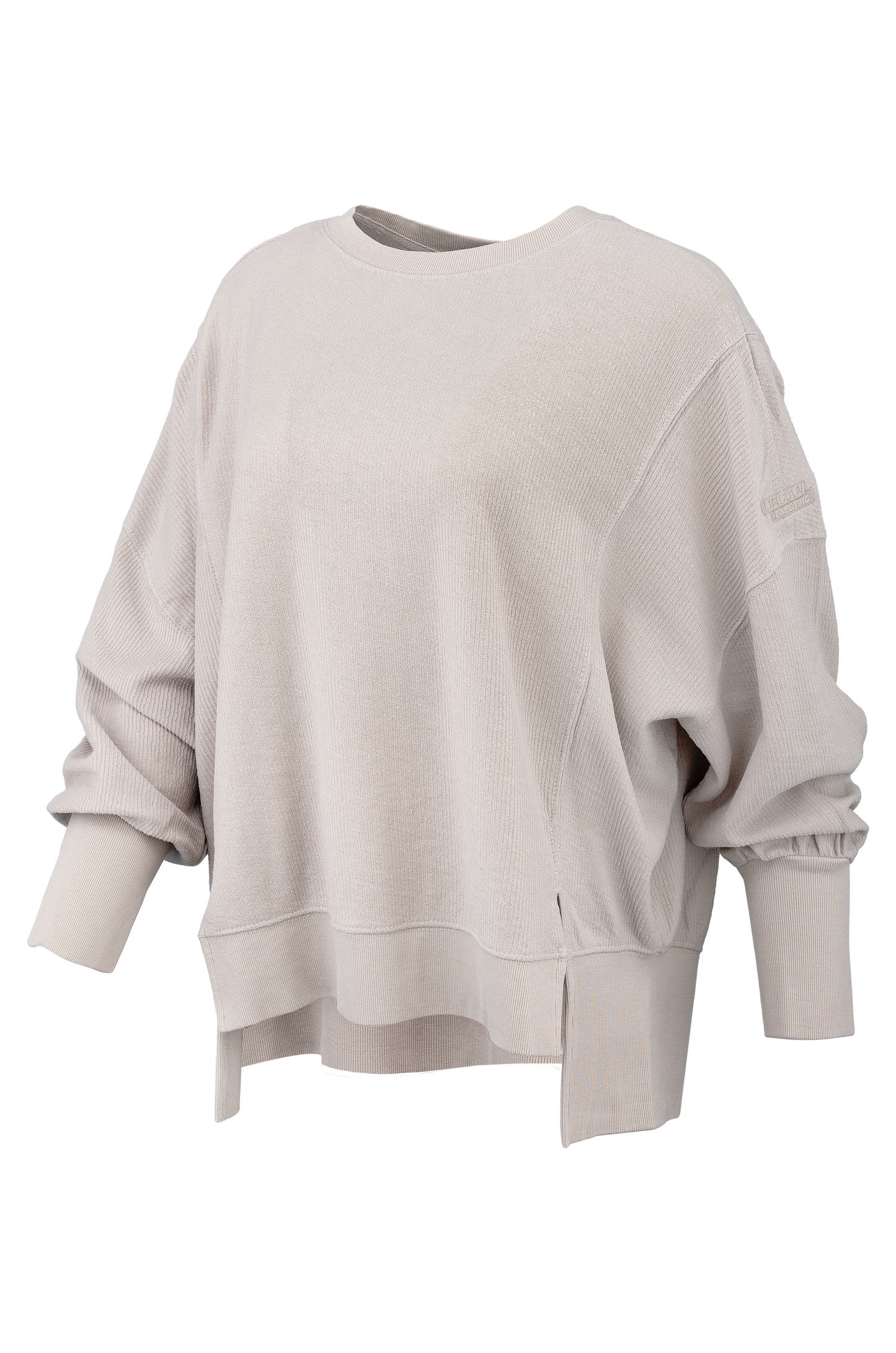 Charles River Women's Oat Camden Spliced Crew Neck Sweatshirt