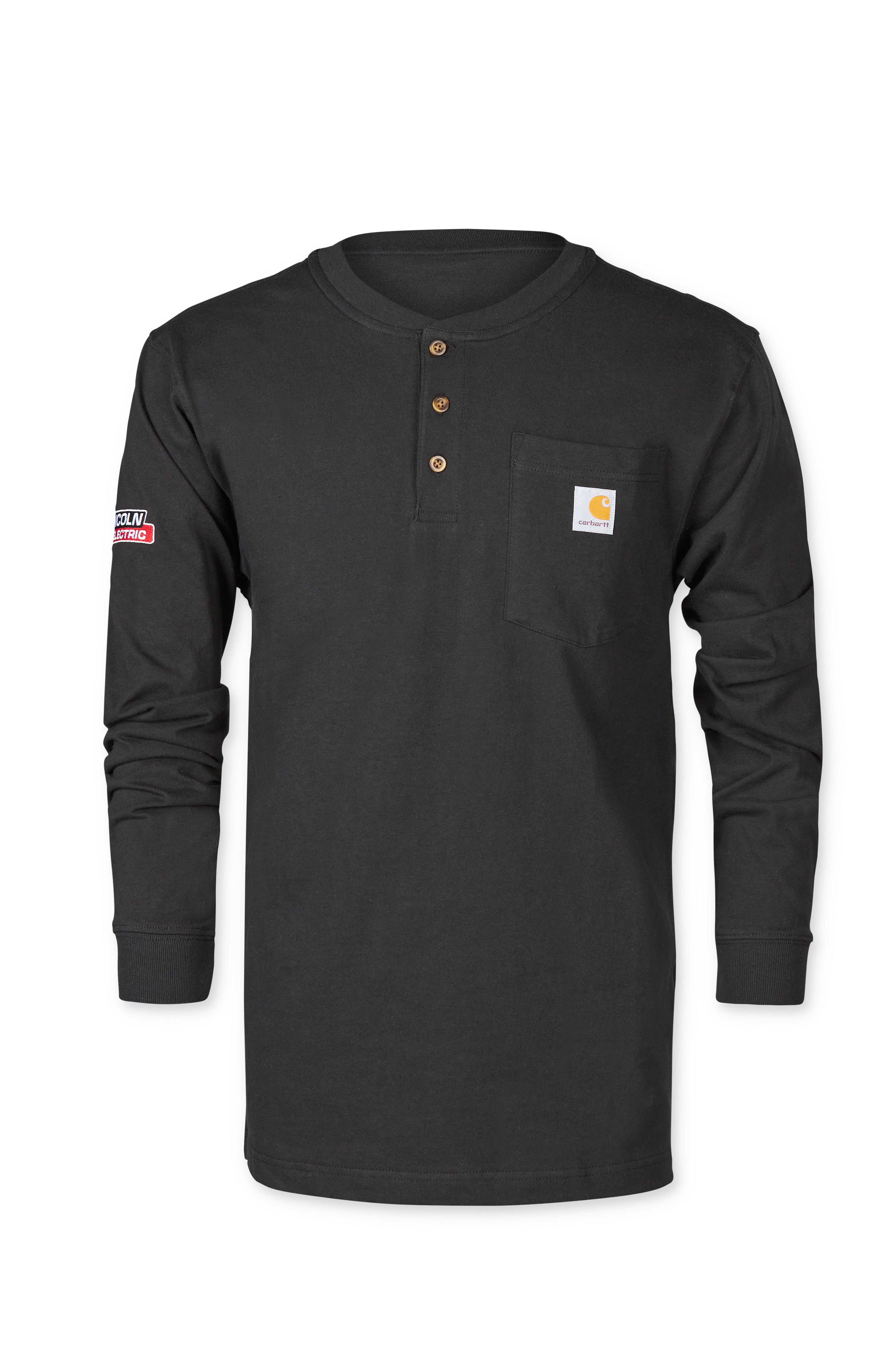 Carhartt® Long Sleeve Henley – The Lincoln Electric RedZone